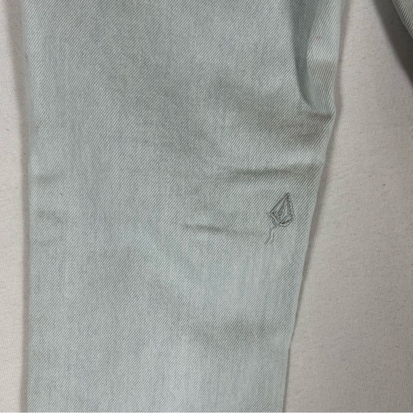 Volcom Brand Jeans Skinny Fit Button Fly Women’s 24 High Rise Light Wash Denim - Picture 5 of 13